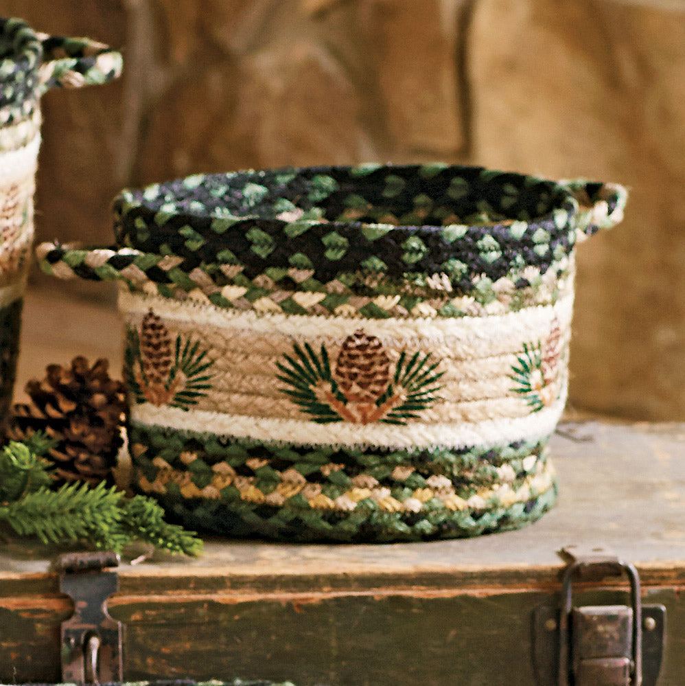 Pinecone Braided Utility Basket - Small - SALE