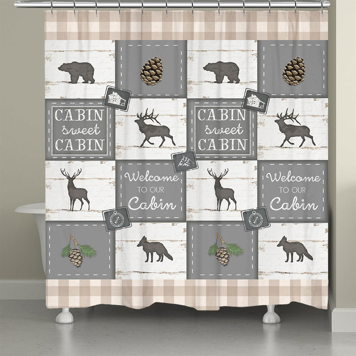 Woodland Animals Shower Curtain