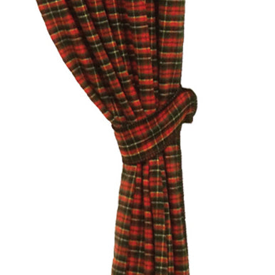 Wooded River Plaid Tie Back