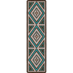 Southwest Nights Turquoise Rug - 2 x 8