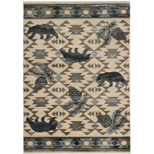Wasatch Ivory & Blue Rug - 9 x 12 - OUT OF STOCK UNTIL 06/03/2026