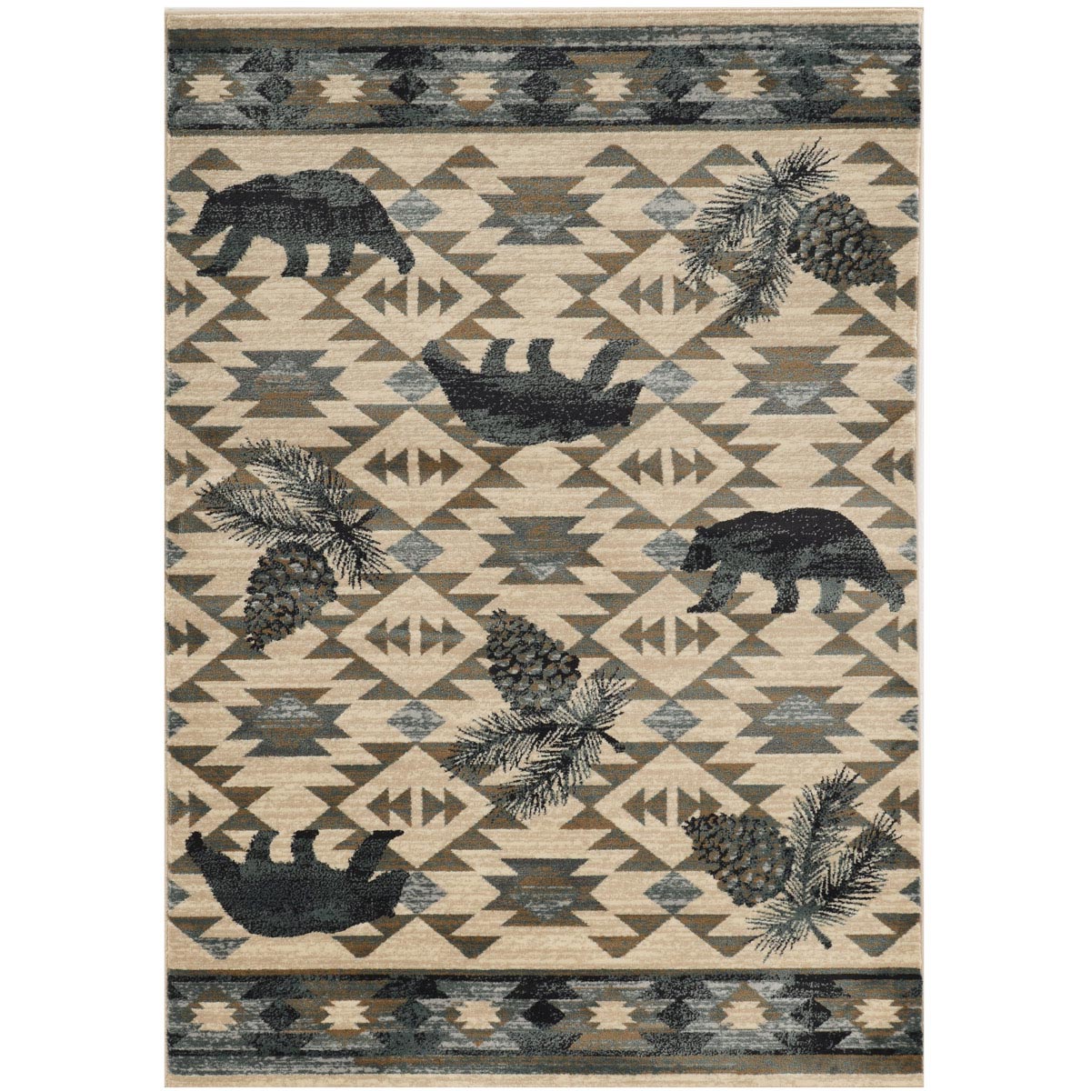 Wasatch Ivory & Blue Rug - 9 x 12 - OUT OF STOCK UNTIL 06/03/2026