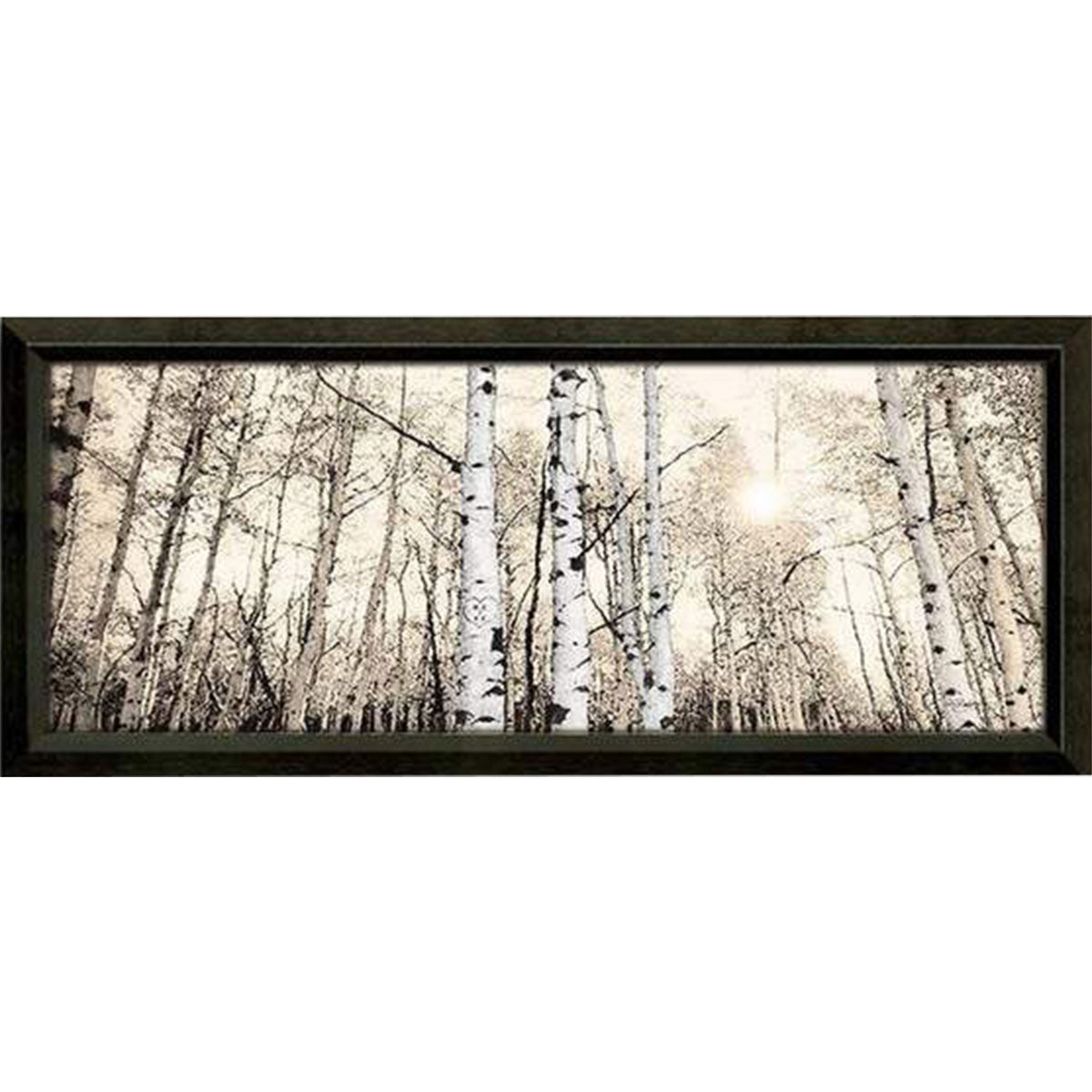Sunrise Aspens Personalized Framed Canvas