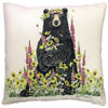Bear & Flowers Indoor/Outdoor Pillow
