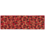 Ruby Pinecones Hooked Wool Runner