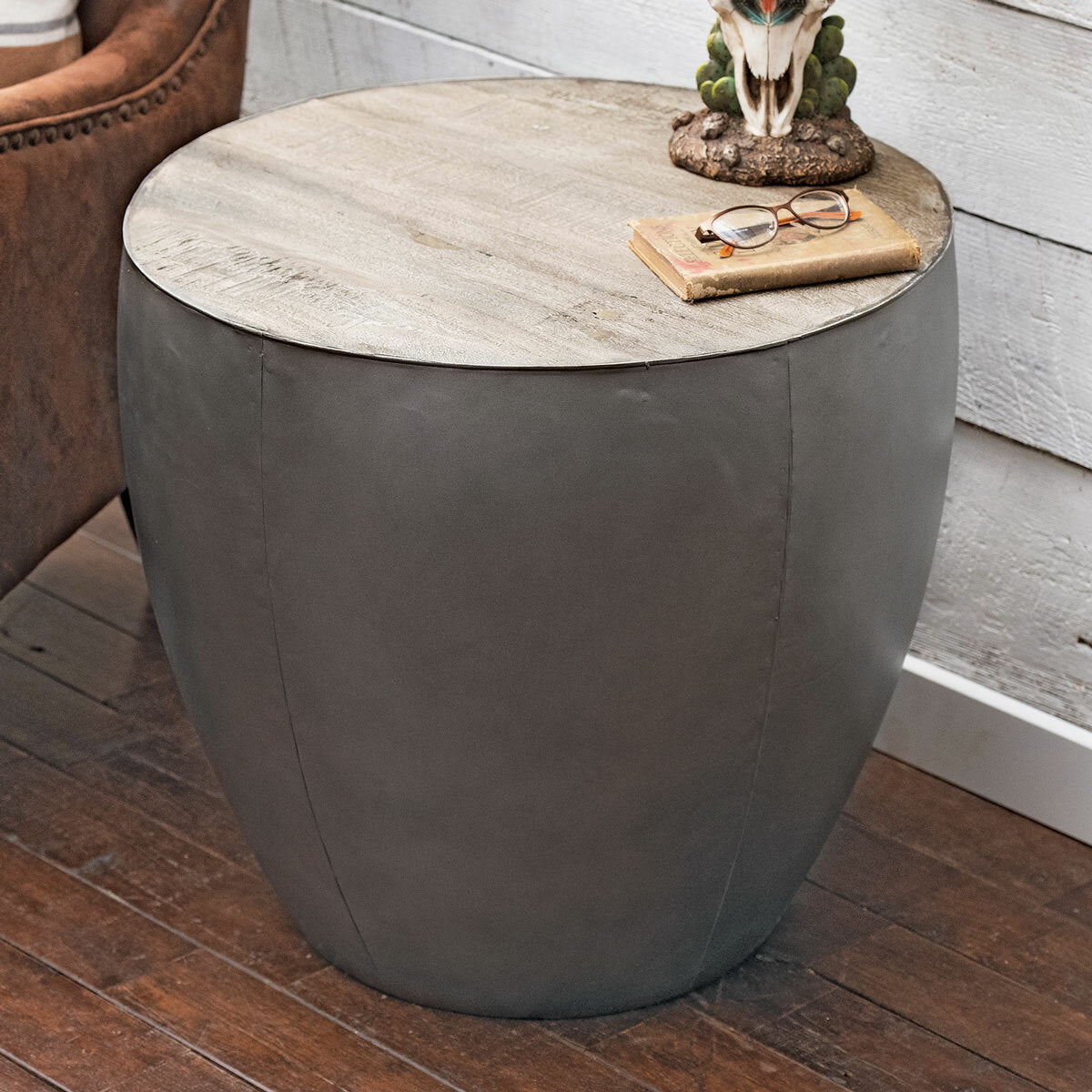 Silverthorne Metal & Wood End Table