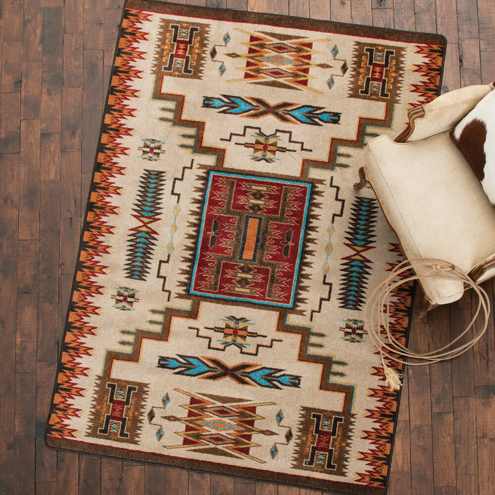 Vision Catcher Rust Rug - 3 x 4