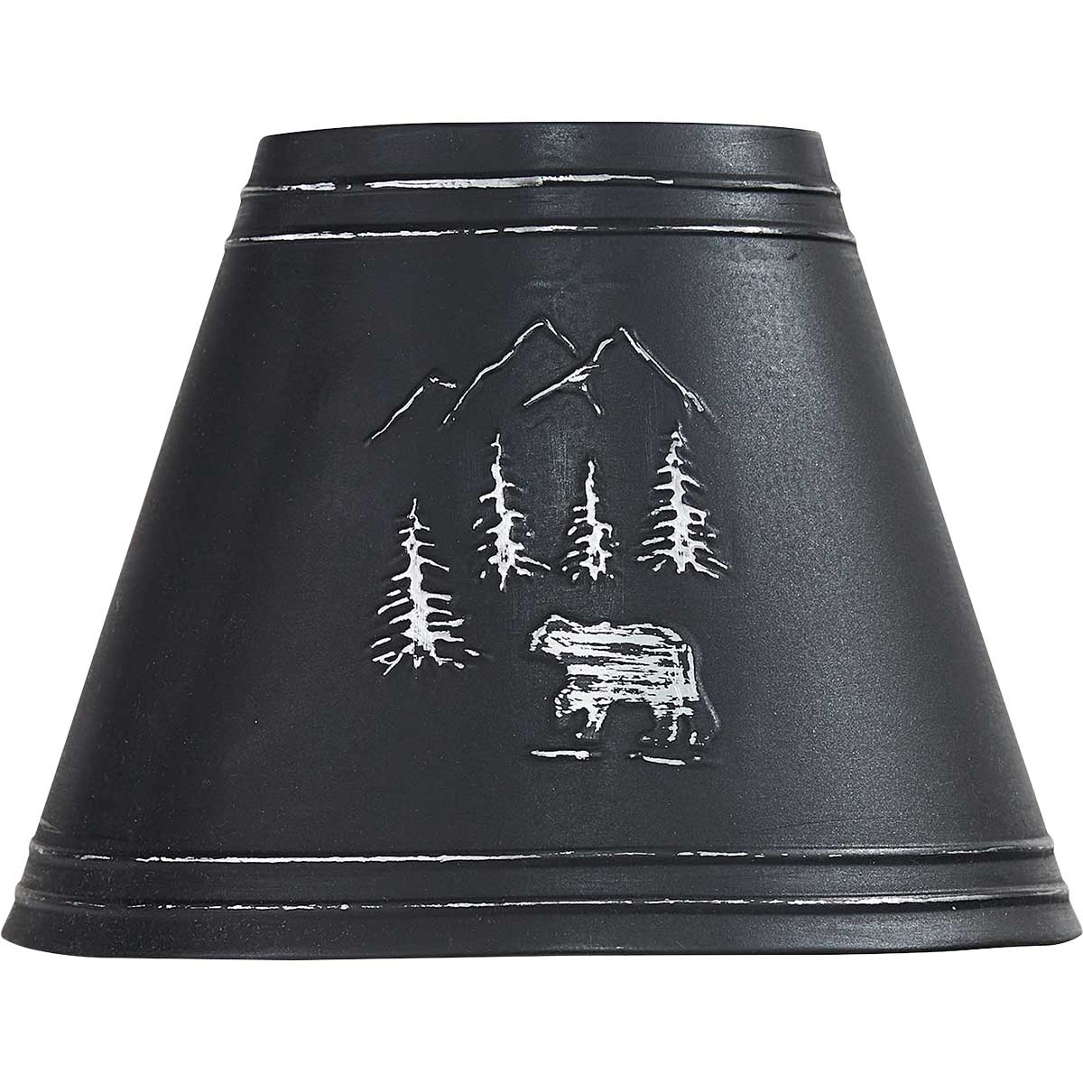 Black Bear Metal Lamp Shade - 10 Inch