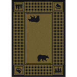 Bear Refuge Sage Rug - 5 x 8