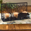 Birch Woodland Bears Candle Holder
