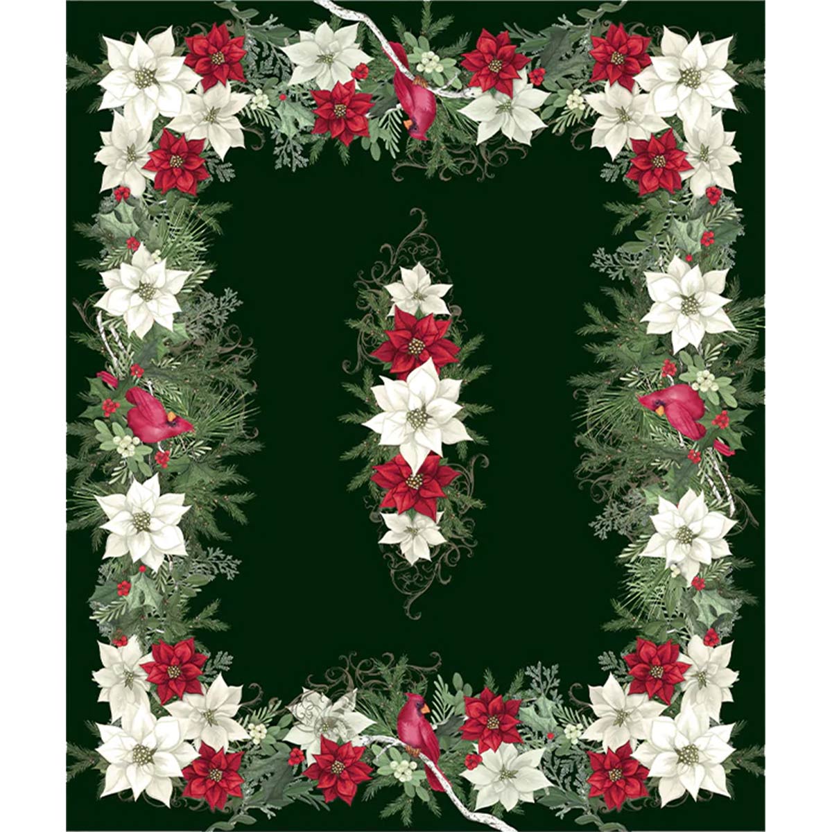 Woodland Christmas Tablecloth - 84 Inch