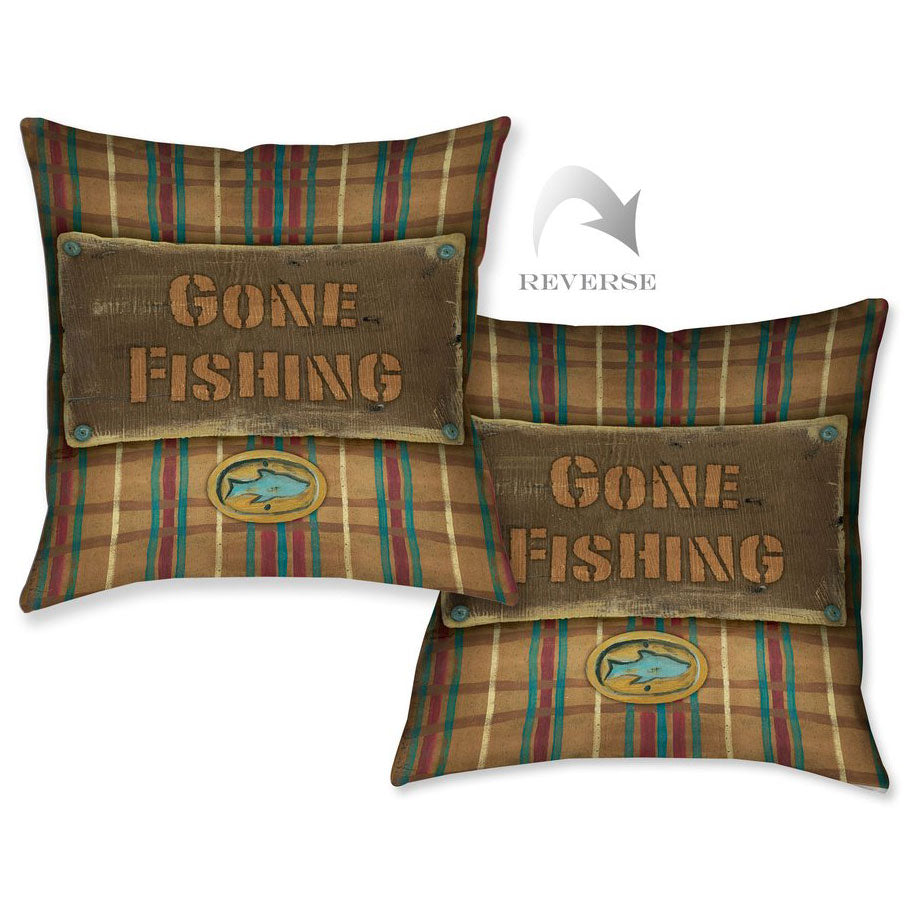 Fishing Sign Pillow