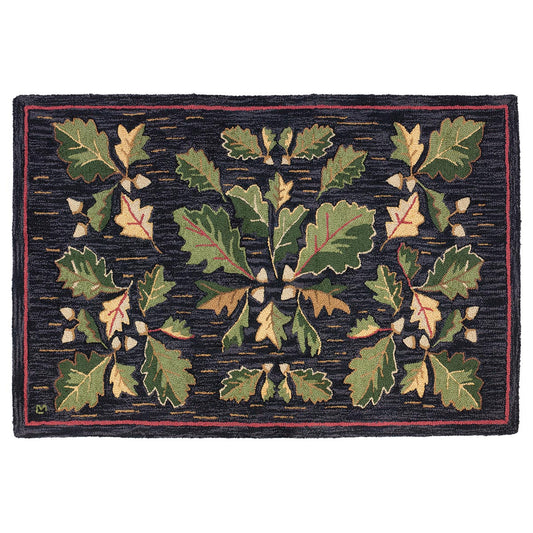 Acorn Medley Hooked Wool Rug - 2 x 4 - OVERSTOCK
