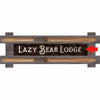Lodge Personalized Wood Sign - Dark Background