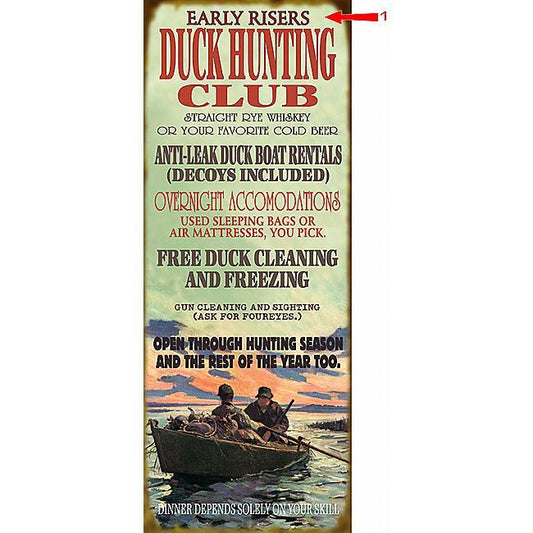 Early Hunters Sign - 14 x 36