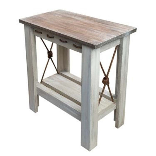 Dockside Knot Rectangular Side Table - OVERSTOCK