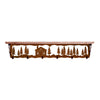 Cabin in Pines 42 Inch Pine Hook Shelf