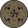 Pinecone & Bears Rug - 8 Foot Round