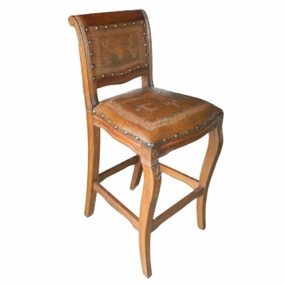 Imperial Counter Stool - Steer Brands & Rustic