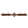 Diamond Old Silver Berry Concho 4 Hook Coat Rack