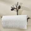 Pinecone Branch Metal Paper Towel Holder