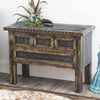 Taos Pueblo Black Carved Buffet