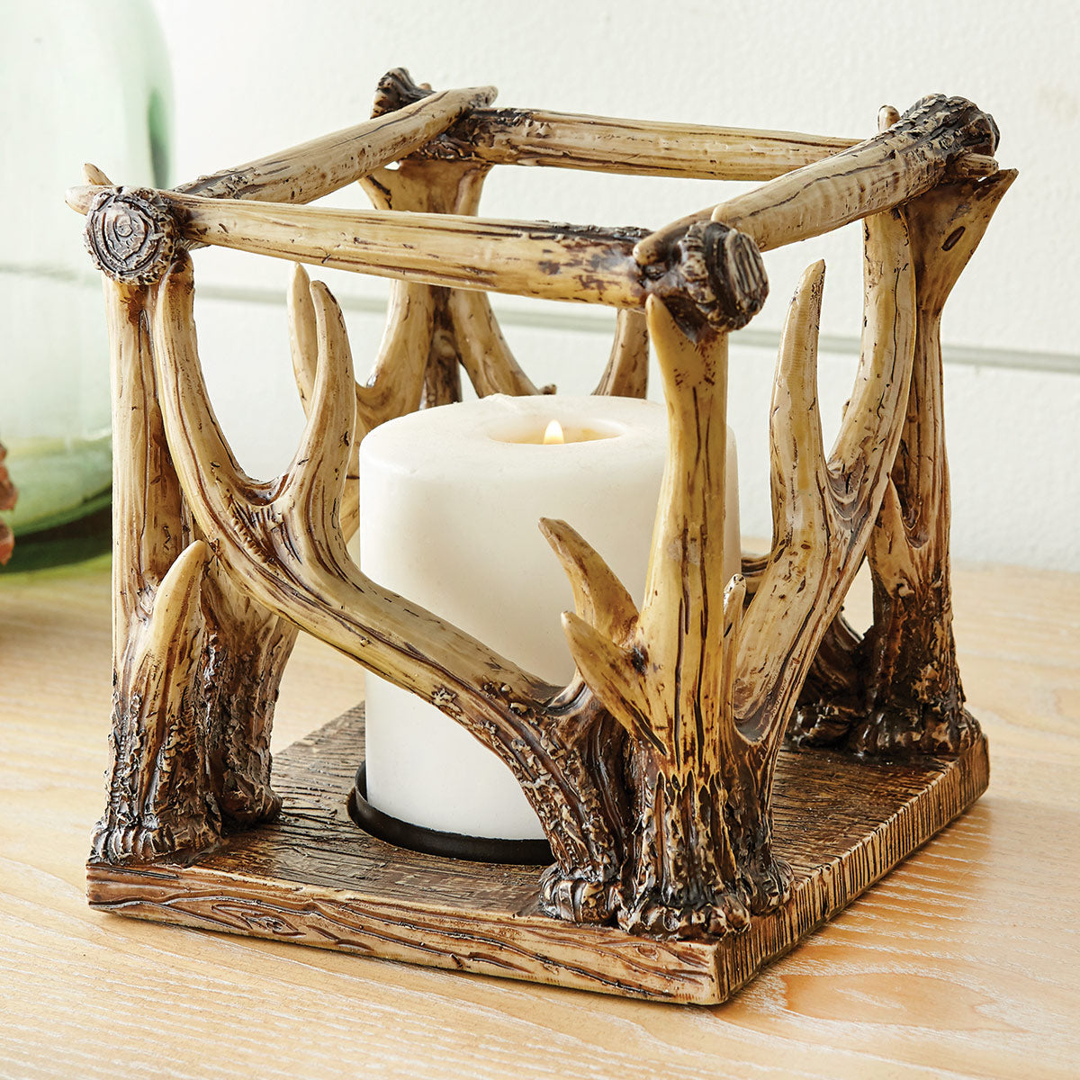 Rustic Antler Candle Holder