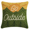 Outside Adventure Hooked Pillow - OUT OF STOCK UNTIL 08/27/2026