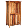 Barnwood Straight Leg 4 Door Armoire
