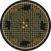 Deep Woods Bear Green Rug - 8 Ft. Round