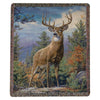 Mountainside Buck Tapestry Throw