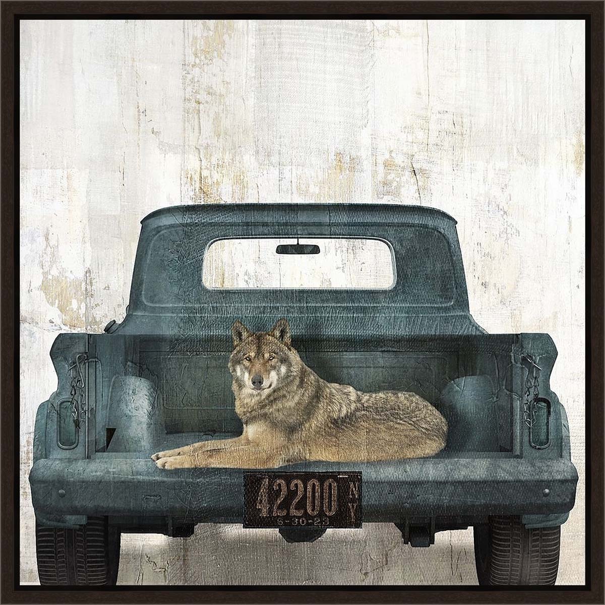 Wolf & Blue Truck Wall Art
