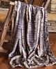 Silvery Rabbit Faux Fur Throw
