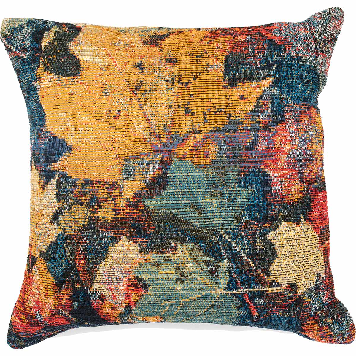 Autumn Abstract Square Accent Pillow