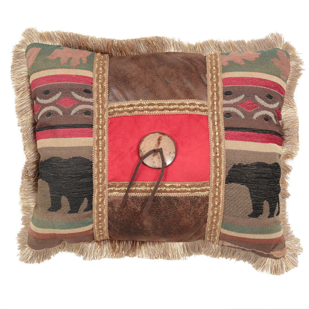 Yukon River Bamboo Button Pillow