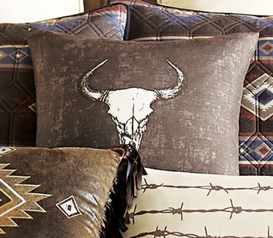 Steer Head Accent Pillow - CLEARANCE
