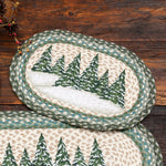 Winter Grove Oval Placemats - Set of 4