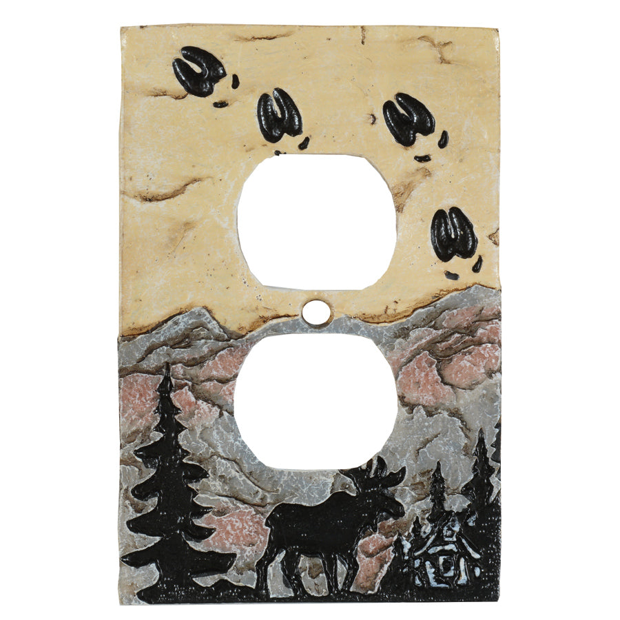 Moose Tracks Stone Outlet Cover - SALE