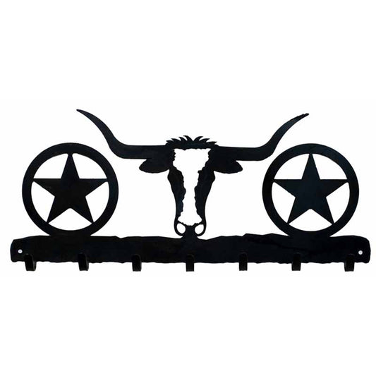 Longhorn Key Chain Holder - Blackened Iron