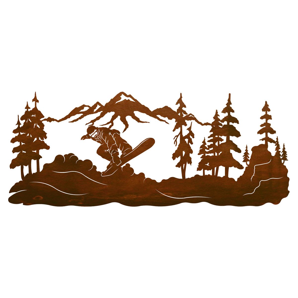 Snowboarder Wall Art - 42 Inch