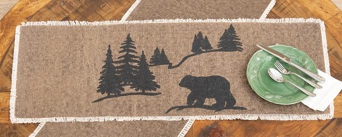 Bear Forest Table Runner - 36 Inch