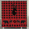Bison Lodge Shower Curtain