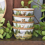 Mountain Spring Wilderness Ice Cream Bowls - Set of 4