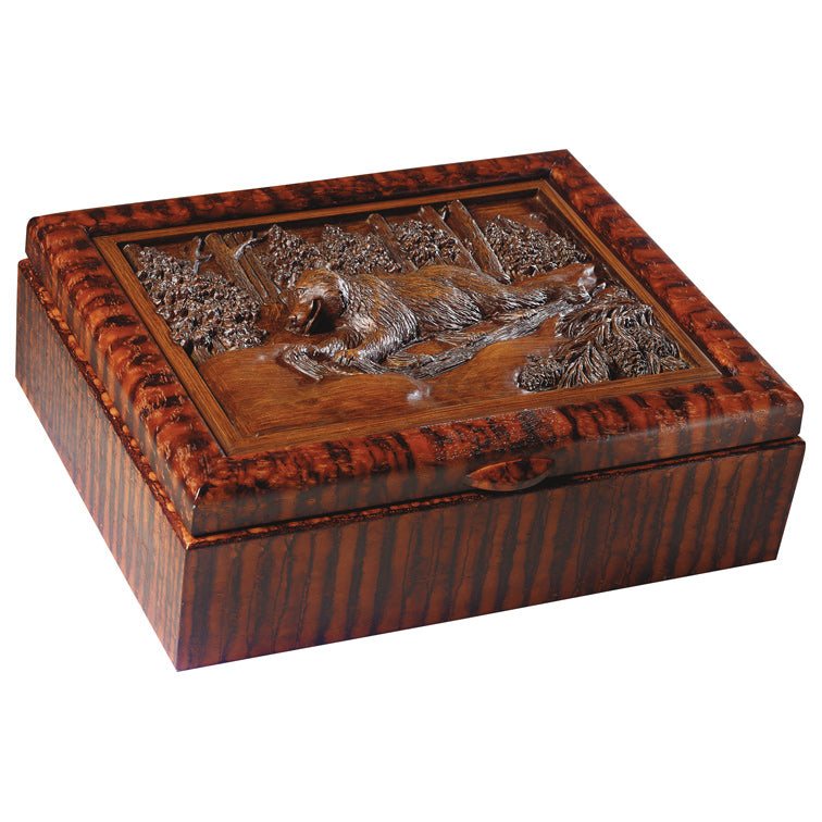 Sledding Bear Keepsake Box