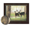 Personalized Whitetail Deer Framed Print - Spring