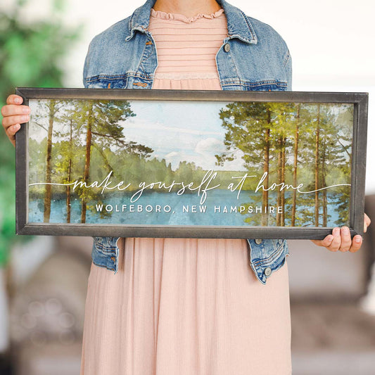 Welcome to Wolfeboro Personalized Wall Art