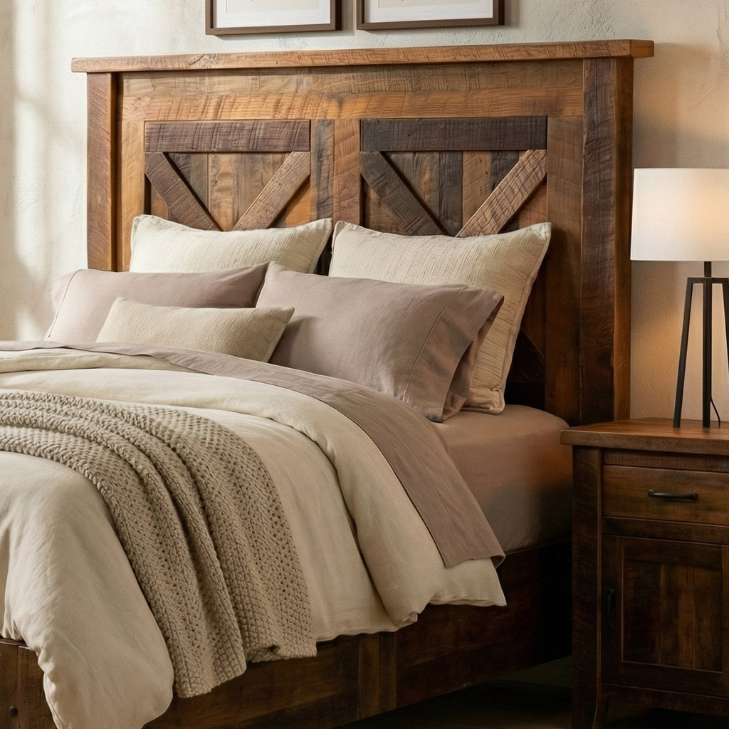 Barnwood Barndoor Headboard - Queen