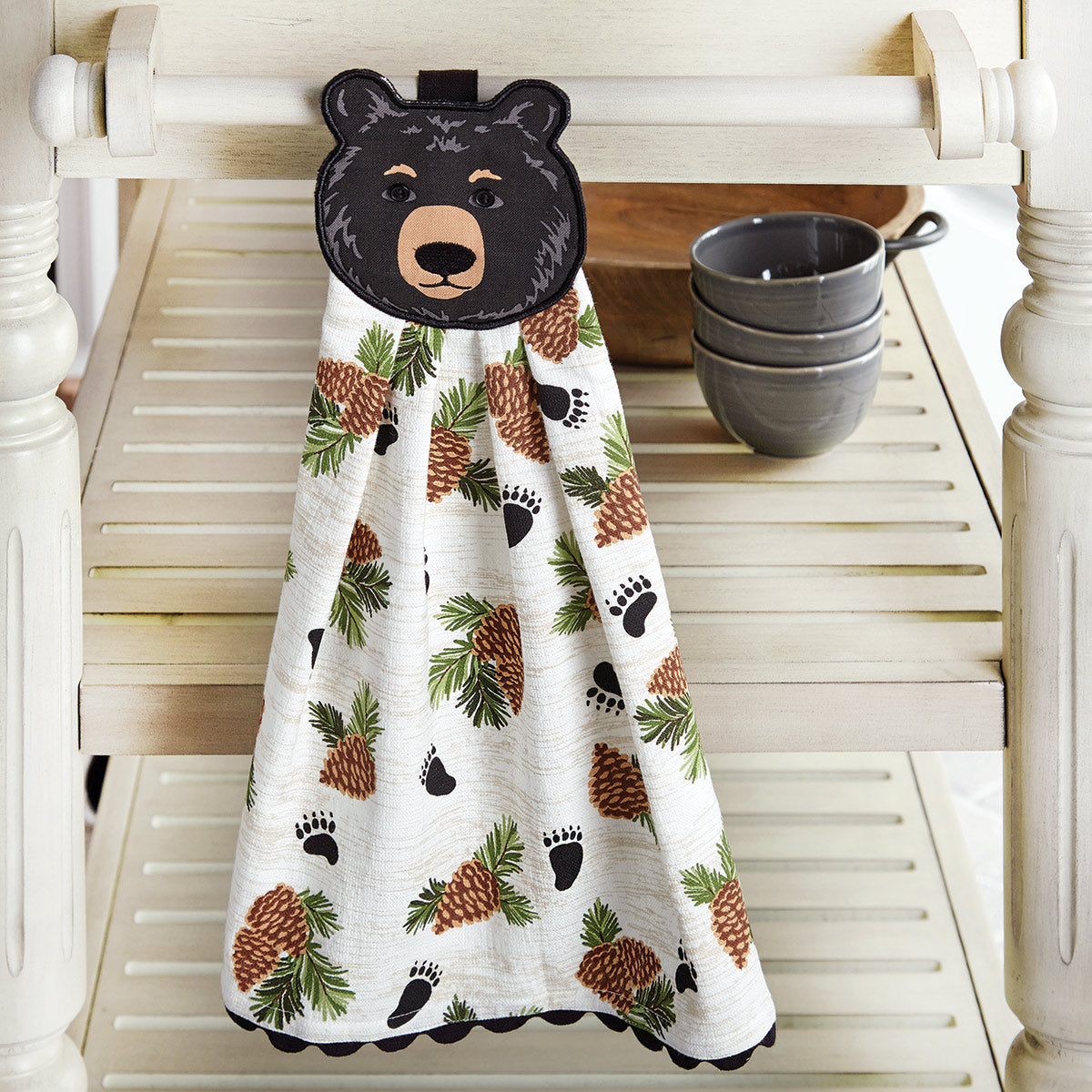 Bear Paws & Cones Kitchen Towel- SALE