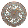 Ivy Indoor/Outdoor Wall Thermometer - Copper Verdigris