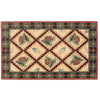 Pinecone & Plaid Bath Rug - 3 x 4